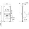 Система инсталляции VitrA 880-3800 для писсуара