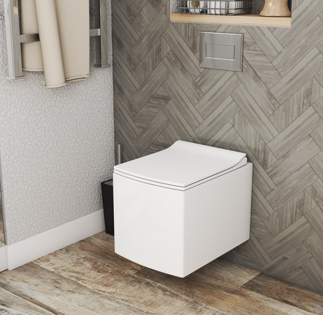 Унитаз подвесной OWL Cube Ruta-H OWLT190803 безободковый с микролифтом