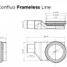 Душевой лоток Pestan Confluo Frameless Line 300 13701201 Black Glass