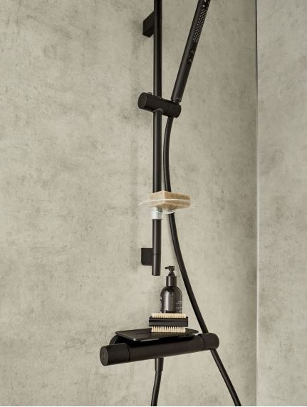 Смеситель Jacob Delafon Metro E21767-BL для душа термостат матовый черный