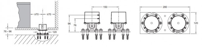 База для напольного смесителя Jacob Delafon Cleo 1889 E32993-NF
