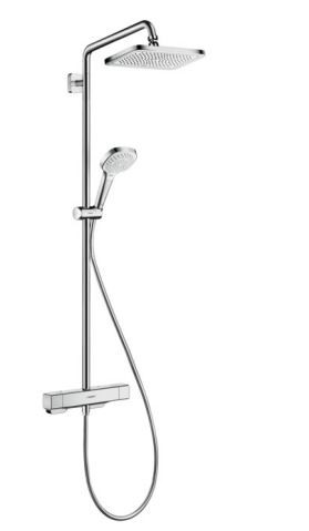 Душевая система Hansgrohe Croma E Showerpipe 280 1jet EcoSmart 27660000 с термостатом
