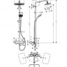 Душевая система Hansgrohe Croma E Showerpipe 280 1jet EcoSmart 27660000 с термостатом