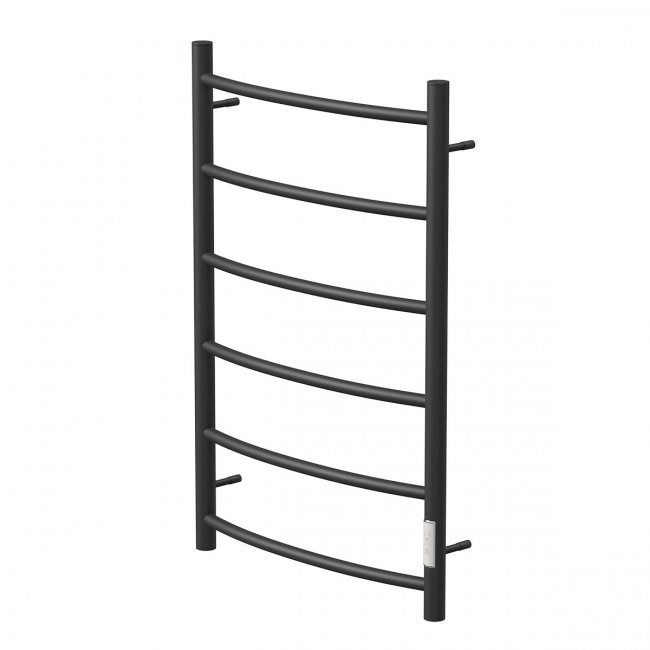 Полотенцесушитель электрический Point Афина PN04858B П6 500*800 диммер справа черный