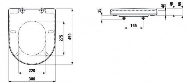 Сиденье для унитаза Laufen Pro 8.9695.1.300.000.1 микролифт