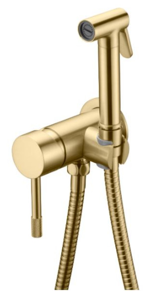 Комплект гигиенического душа Boheme Uno 467-MG золото матовое