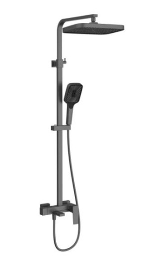 Душевая система Vincea Cube VSFS-4C12MB черный матовый