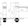 Смеситель Vincea Vogue VBF-4V3MB для раковины черный матовый