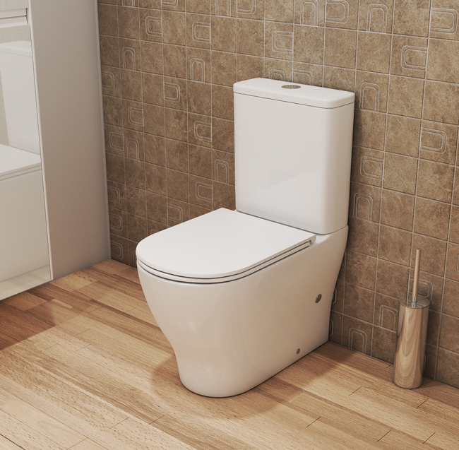 Унитаз-компакт OWL Tid Cirkel-G OWLT190702 безободковый с микролифтом