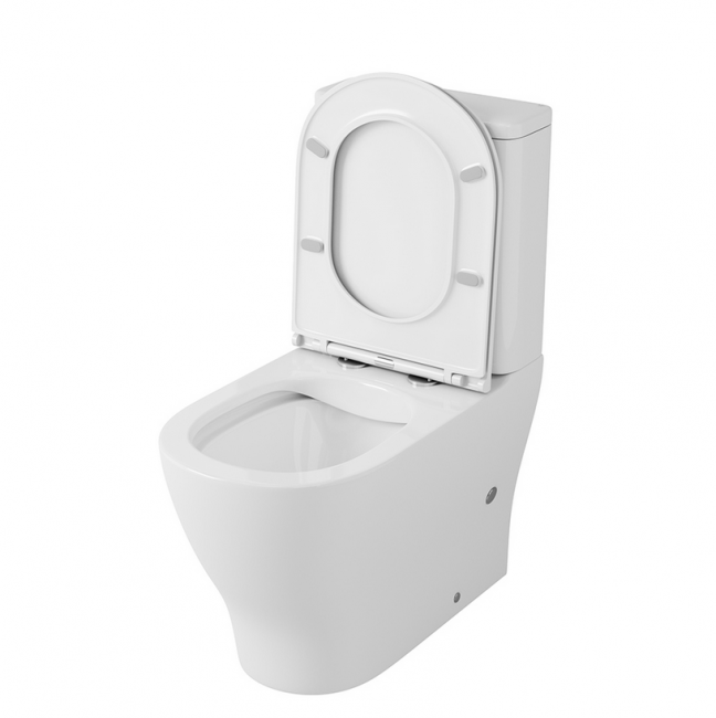 Унитаз-компакт OWL Tid Cirkel-G OWLT190702 безободковый с микролифтом