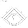 Душевая кабина Timo Standart T-1109 90*90