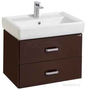 Тумба под раковину Акватон Америна 70 1A137601AM430 темно-коричневая