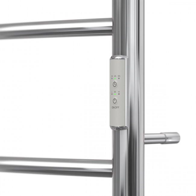 Полотенцесушитель электрический Point Афина PN04858P П5 500*800 с полкой диммер справа хром