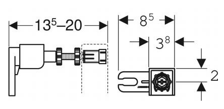 Крепление для инсталляции Geberit 111.815.00.1