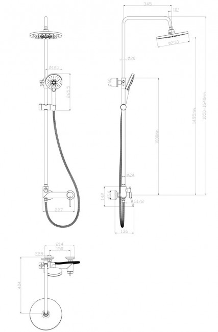 Душевая система Lemark Minima LM3860C