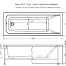 Ванна акриловая Aquanet Bright 180*70 с каркасом 00216662