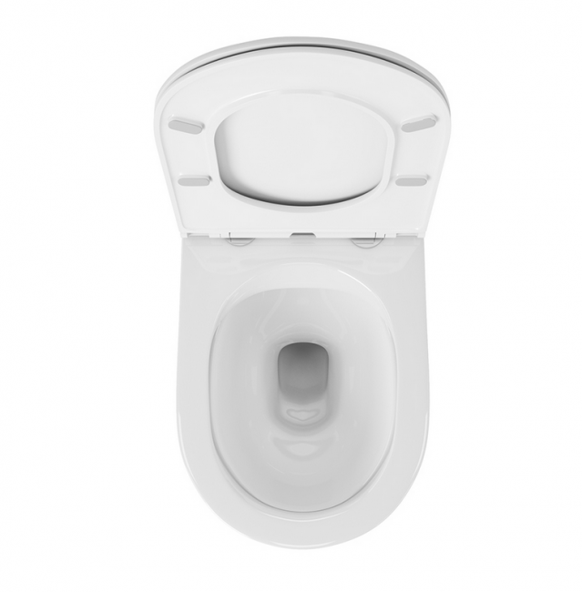 Унитаз подвесной OWL Tid Cirkel-H OWLT190701 безободковый с микролифтом