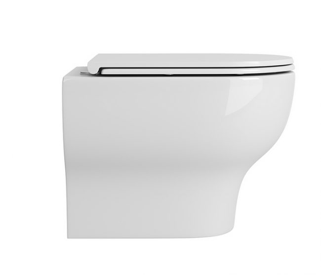 Унитаз подвесной OWL Tid Cirkel-H OWLT190701 безободковый с микролифтом