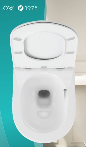 Унитаз подвесной OWL Wave Cirkel-H TOWLT190801 безободковый система смыва Торнадо с микролифтом