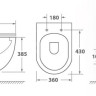 Унитаз подвесной OWL Wave Cirkel-H TOWLT190801 безободковый система смыва Торнадо с микролифтом