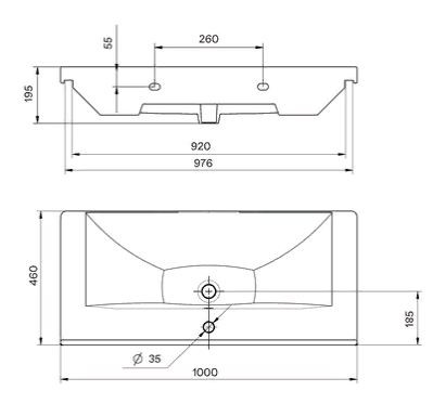 Раковина Santek Миранда 100 1WH302249