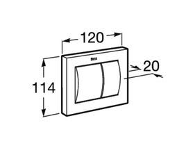 Клавиша смыва Roca PL-N1 890066000 белая пневматическая