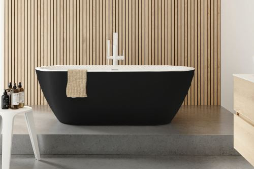 Ванна акриловая Riho Inspire Velvet 180*80 B085001220 черно-белая