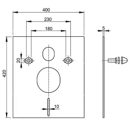 Звукоизоляционный комплект Alcadrain M930 для унитаза и биде