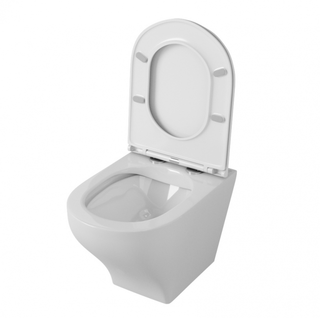 Унитаз подвесной OWL Eld Ruta Line-H OWLT190602 безободковый с микролифтом