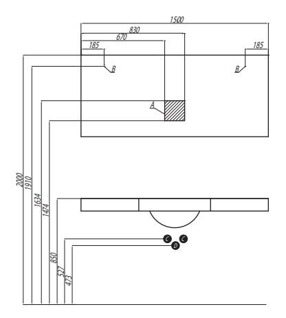 Зеркало Акватон Отель 150 1A107502OT010