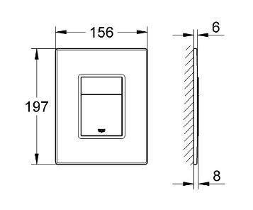 Клавиша смыва Grohe Skate Cosmopolitan 38914XN0