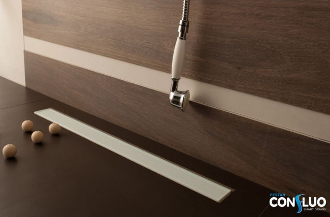 Душевой лоток Pestan Confluo Frameless Line 550 13701212 White Glass