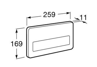 Клавиша смыва Roca PL-3 890097104 стальная