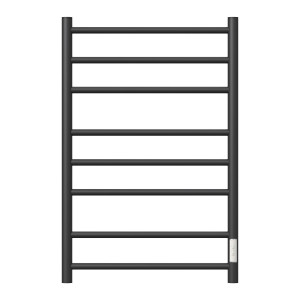 Полотенцесушитель электрический Point Аврора PN10858B П8 500*800 диммер справа черный Полотенцесушитель электрический Point Аврора PN10858B П8 500*800 диммер справа черный