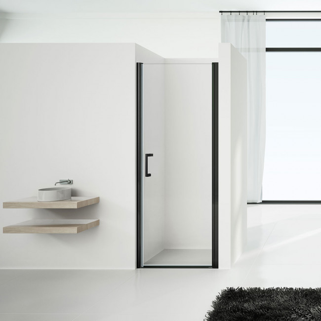Душевая дверь Vincea Orta 80 VPP-1O800CLB прозрачное