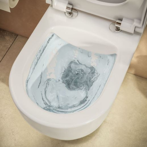 Комплект инсталляции VitrA L-Box 9005B003-7211 с безободковым унитазом S40 кнопка хром глянец