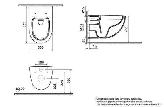 Комплект инсталляции VitrA L-Box 9005B003-7211 с безободковым унитазом S40 кнопка хром глянец Комплект инсталляции VitrA L-Box 9005B003-7211 с безободковым унитазом S40 кнопка хром глянец