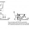 Комплект инсталляции VitrA V12 9830B003-7207 с безободковым унитазом VitrA Sento Rim-Ex кнопка матовый хром