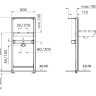 Система инсталляции VitrA 880-2800 для раковины