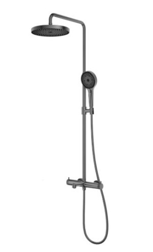 Душевая система Vincea Rim VSFS-2RM1GM вороненая сталь