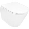 Унитаз подвесной Azario Vela AZ-2480 смыв Торнадо безободковый с микролифтом