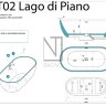 Ванна акриловая NT Bagno Lago di Piano 170*78 NT02 1700