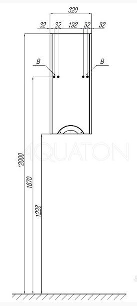 Полуколонна Акватон Сильва 1A215703SIW6R дуб фьорд правая