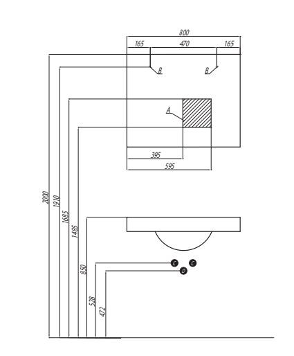Зеркало Акватон Отель 80 1A101302OT010