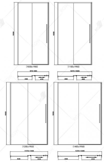Душевая дверь RGW SV-12B 150 32321215-14 прозрачное