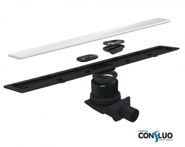 Душевой лоток Pestan Confluo Frameless Line 650 13701213 White Glass