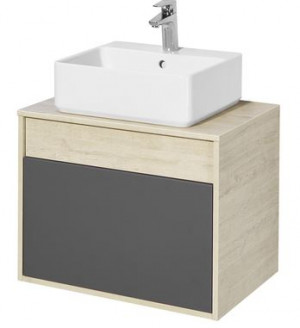 Тумба под раковину Акватон Лофт Урбан 65 1A254001LQX60 серый графит дуб орегон
