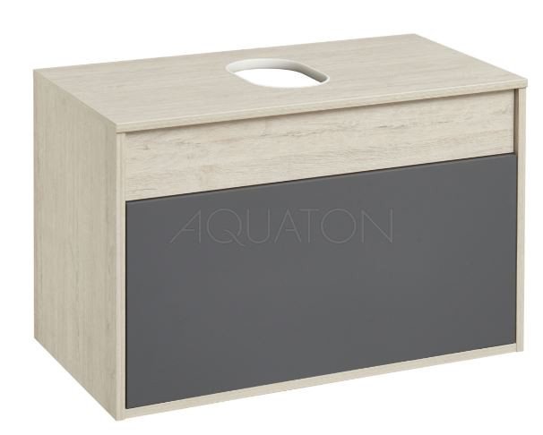 Тумба под раковину Акватон Лофт Урбан 65 1A254001LQX60 серый графит дуб орегон