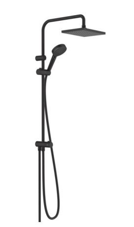 Душевая система Hansgrohe Vernis Shape Showerpipe 230 1jet EcoSmart Reno 26289670 черный матовый