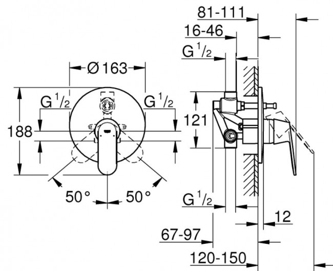 Смеситель Grohe Eurosmart Cosmopolitan 32879000